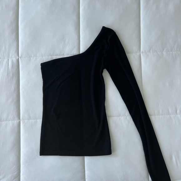 joah brown one shoulder top - Picture 3 of 4